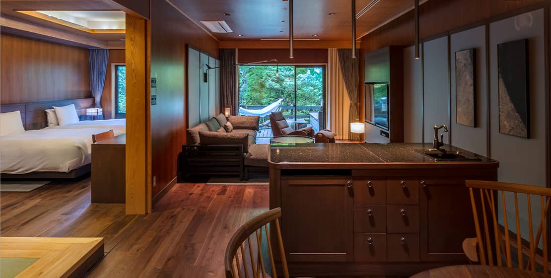 全室源泉かけ流し露天風呂のお部屋